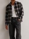 Tall Black Brushed Flannel