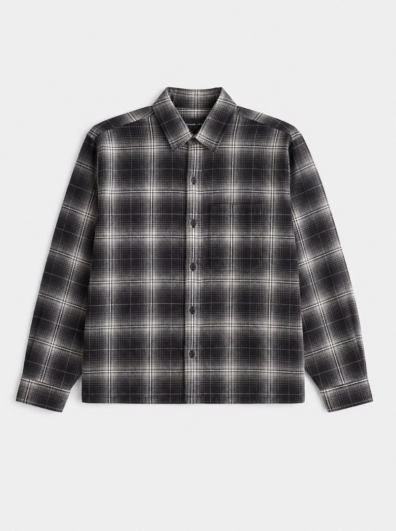 Tall Black Brushed Flannel