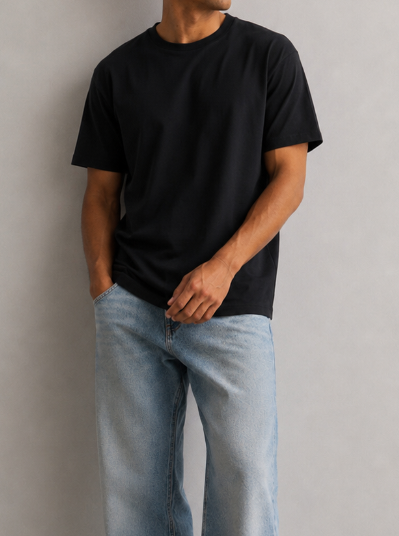 Tall Black Premium Heavyweight Tee