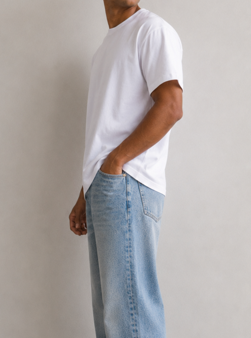 Tall White Premium Heavyweight Tee