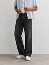 Tall Black Relaxed Straight Jeans
