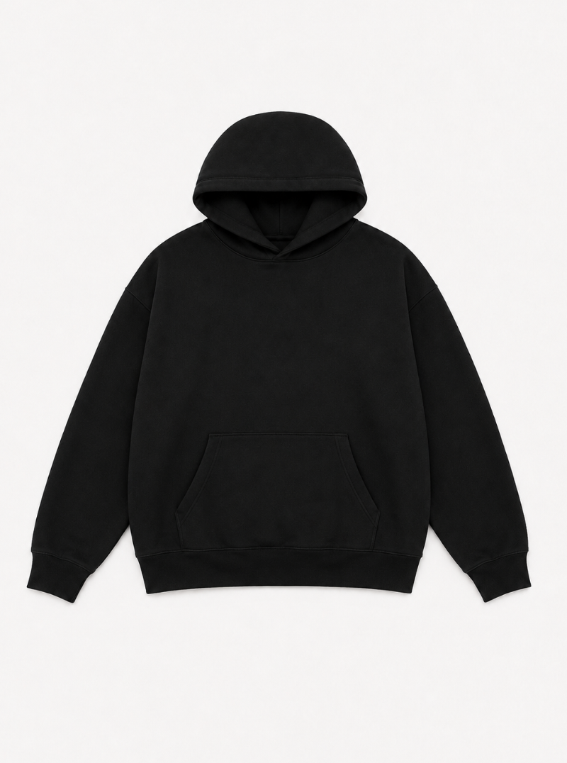 Tall Black Heavyweight Hoodie