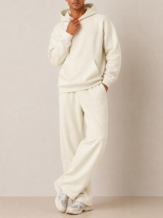 Tall Cream Heavyweight Sweat Set