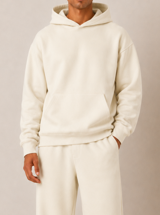 Tall Cream Heavyweight Hoodie