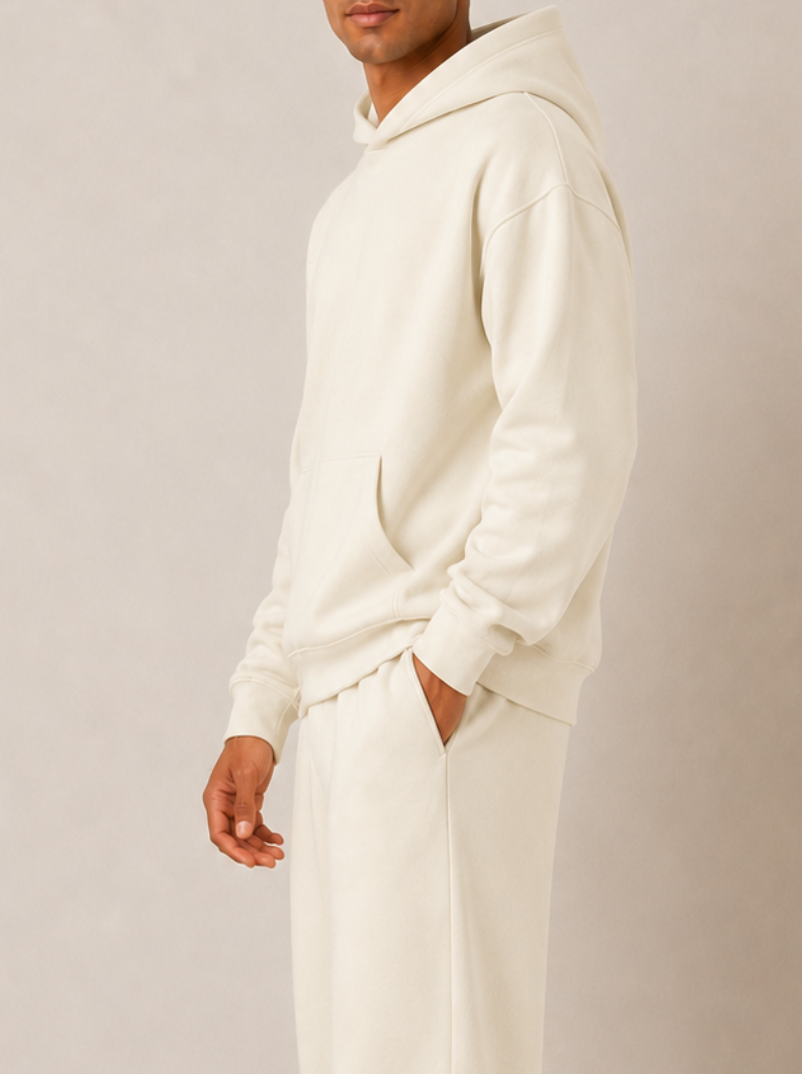 Tall Cream Heavyweight Hoodie