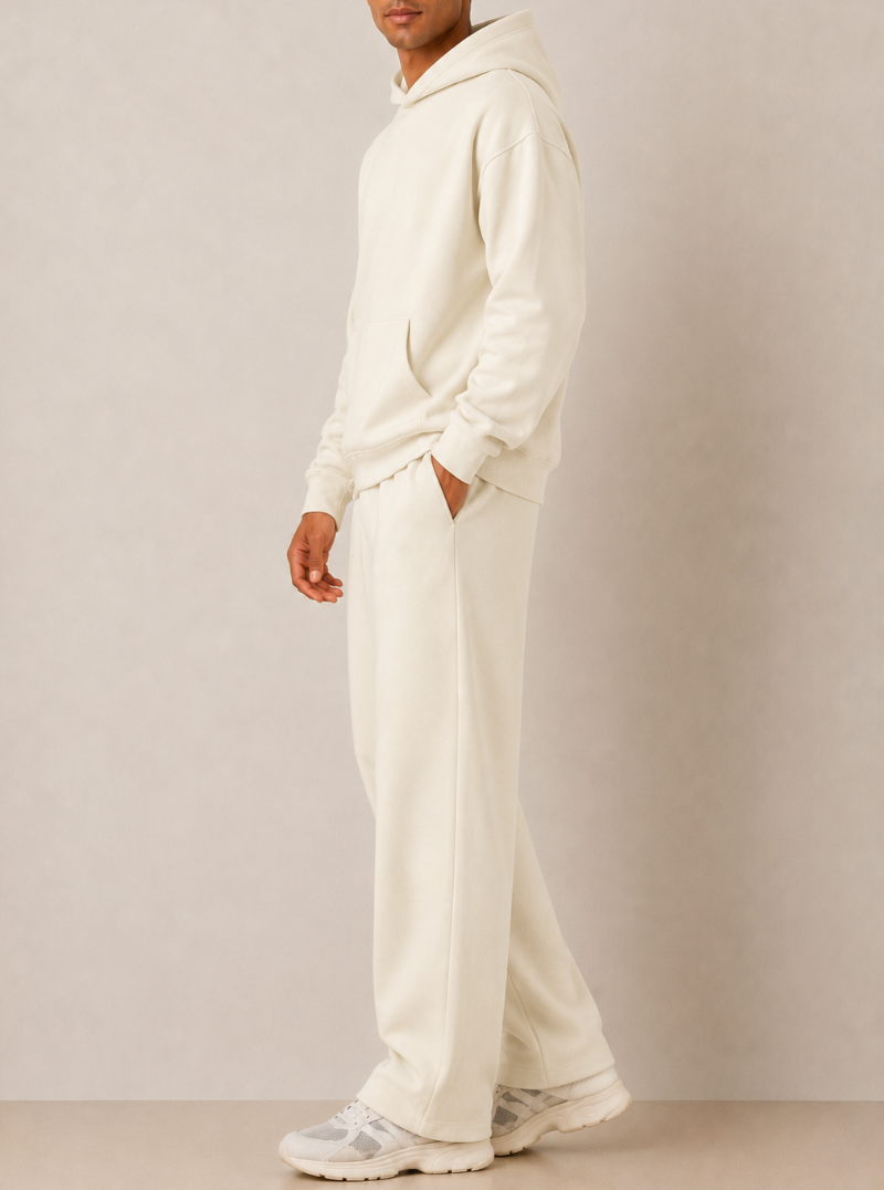 Tall Cream Heavyweight Sweat Set