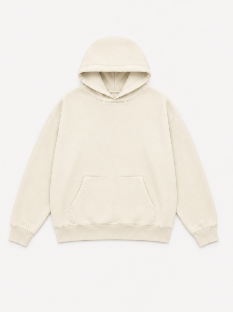 Tall Cream Heavyweight Hoodie
